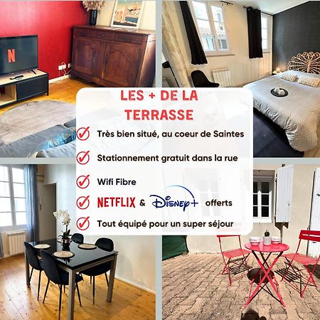 La Terrasse - Parking Gratuit - Fibre - Rdc - Centre Ville サント エクステリア 写真